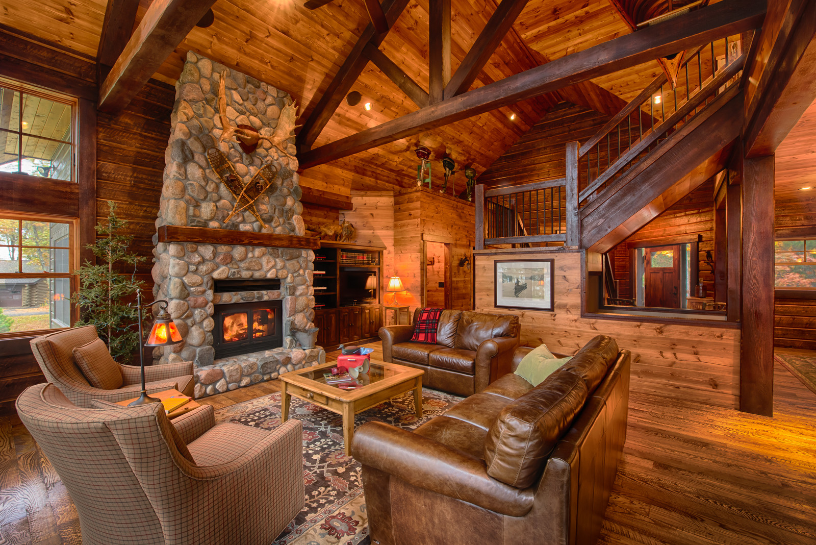 cabin aesthetic living room